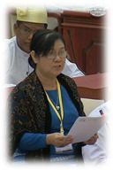 အမျိုးသားစီမံကိန်းနှင့် စီးပွားရေး ဖွံ့ဖြိုးတိုးတက်မှုဝန်ကြီးဌာန၊ ဒုတိယဝန်ကြီးဒေါ်လဲ့လဲ့သိန်း 