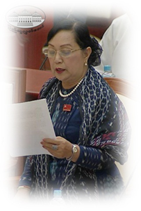 ဒေါ်ခင်စန်းလှိုင်( ပုလဲ မဲဆန္ဒနယ်)